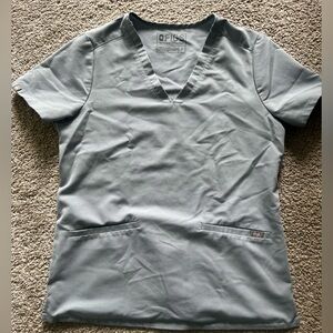 Women’s Light Blue Figs Scrub Top